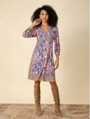 Hale Bob Gracelynn Dress Periwinkle