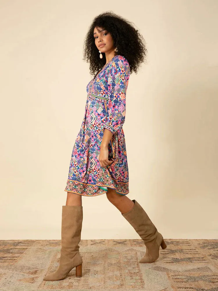 Hale Bob Gracelynn Dress Periwinkle