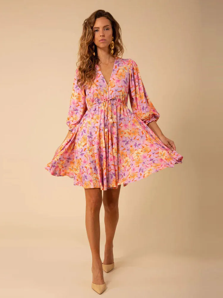 Hale Bob Journee Dress Orange