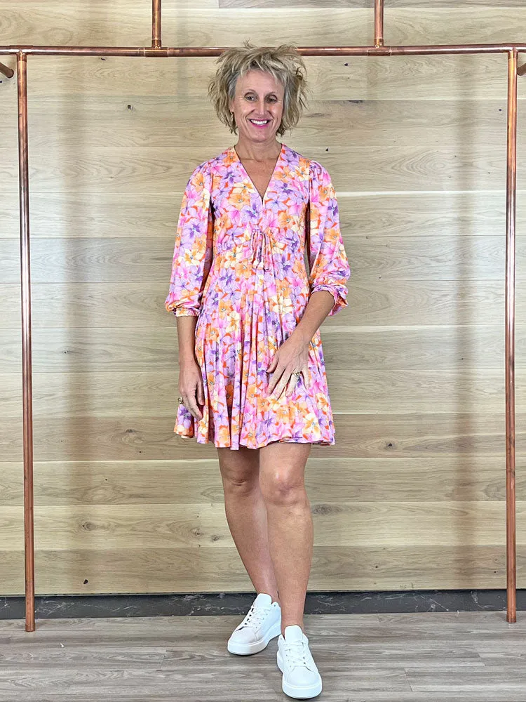 Hale Bob Journee Dress Orange