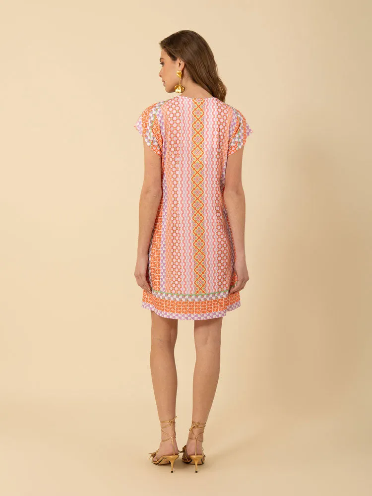 Hale Bob Malaysia Dress Orange