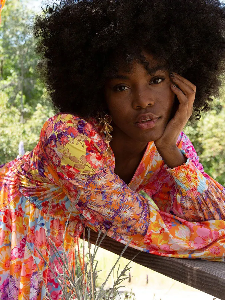 Hale Bob Piper Dress Coral