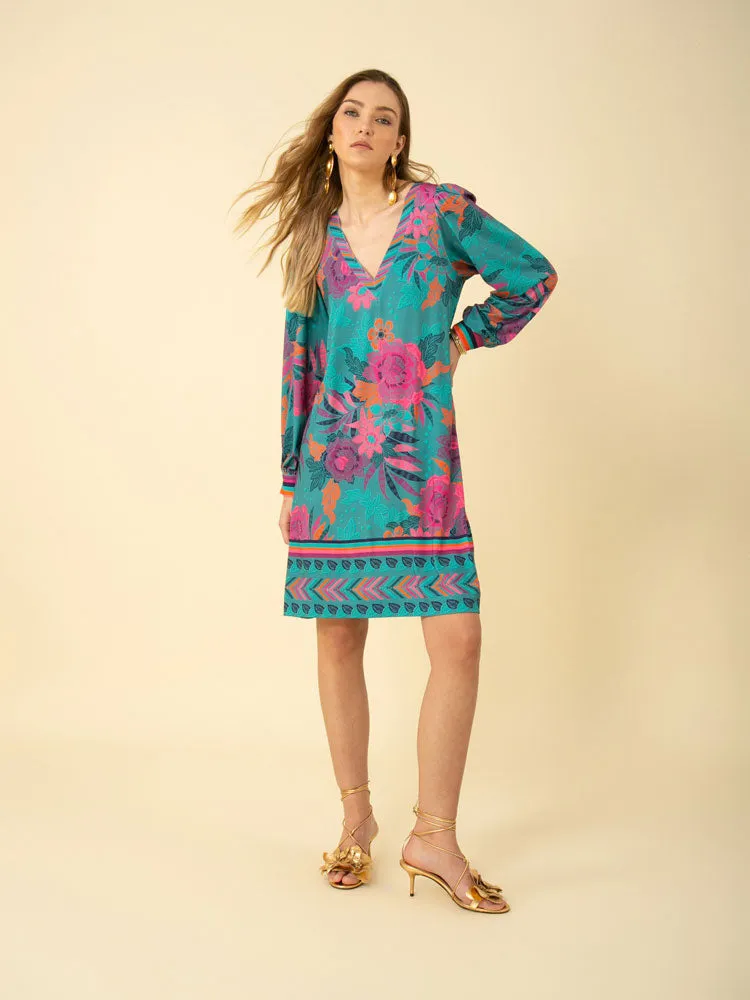 Hale Bob Presley Dress Teal
