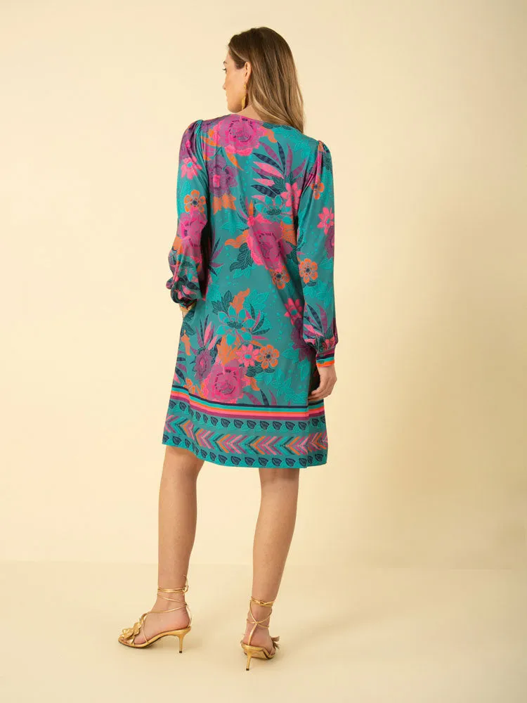 Hale Bob Presley Dress Teal