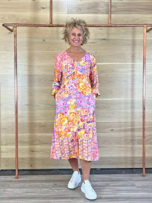 Hale Bob Rylee Dress Coral