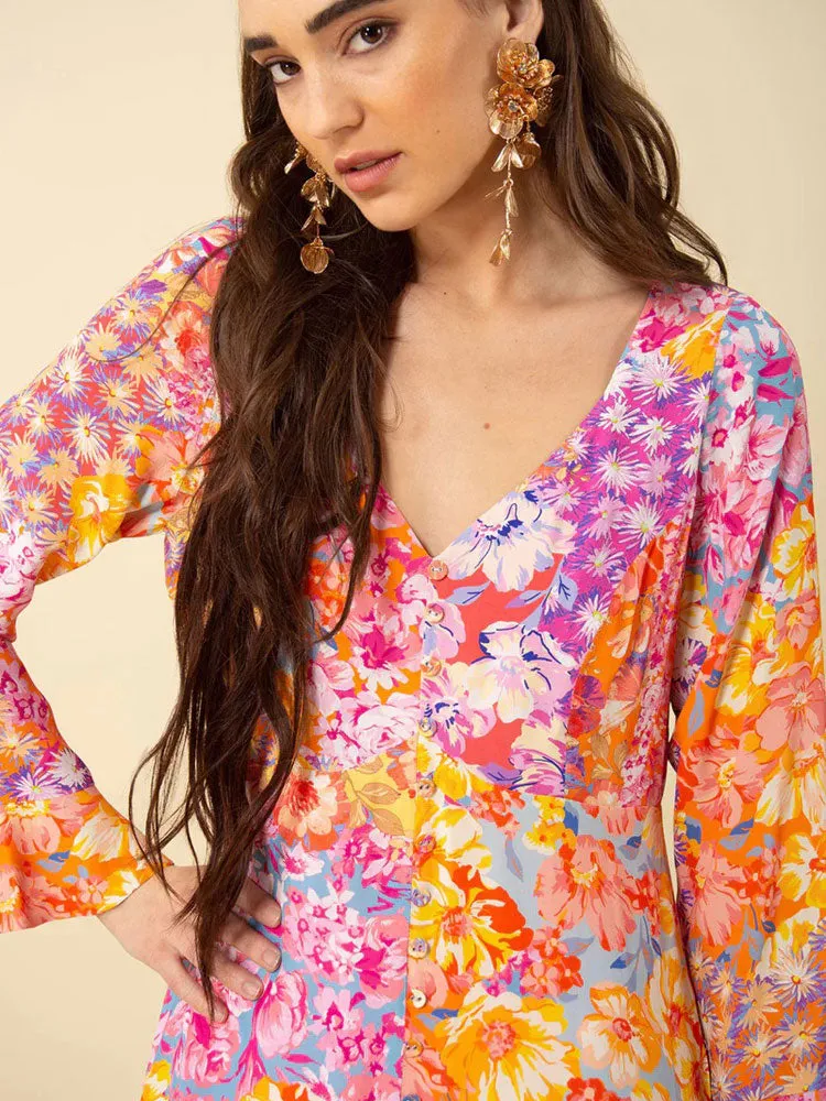 Hale Bob Rylee Dress Coral