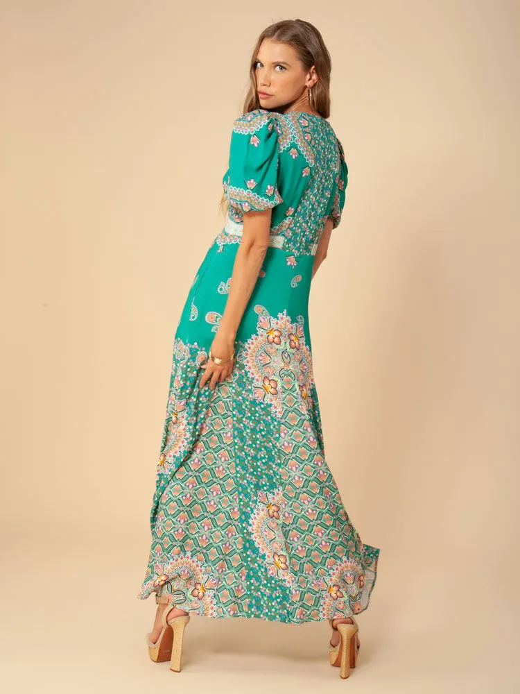 Hale Bob Soraya Dress Teal