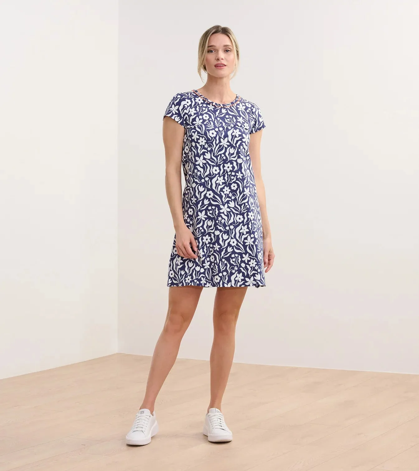 Hatley Womens Cici Dress - blue/white