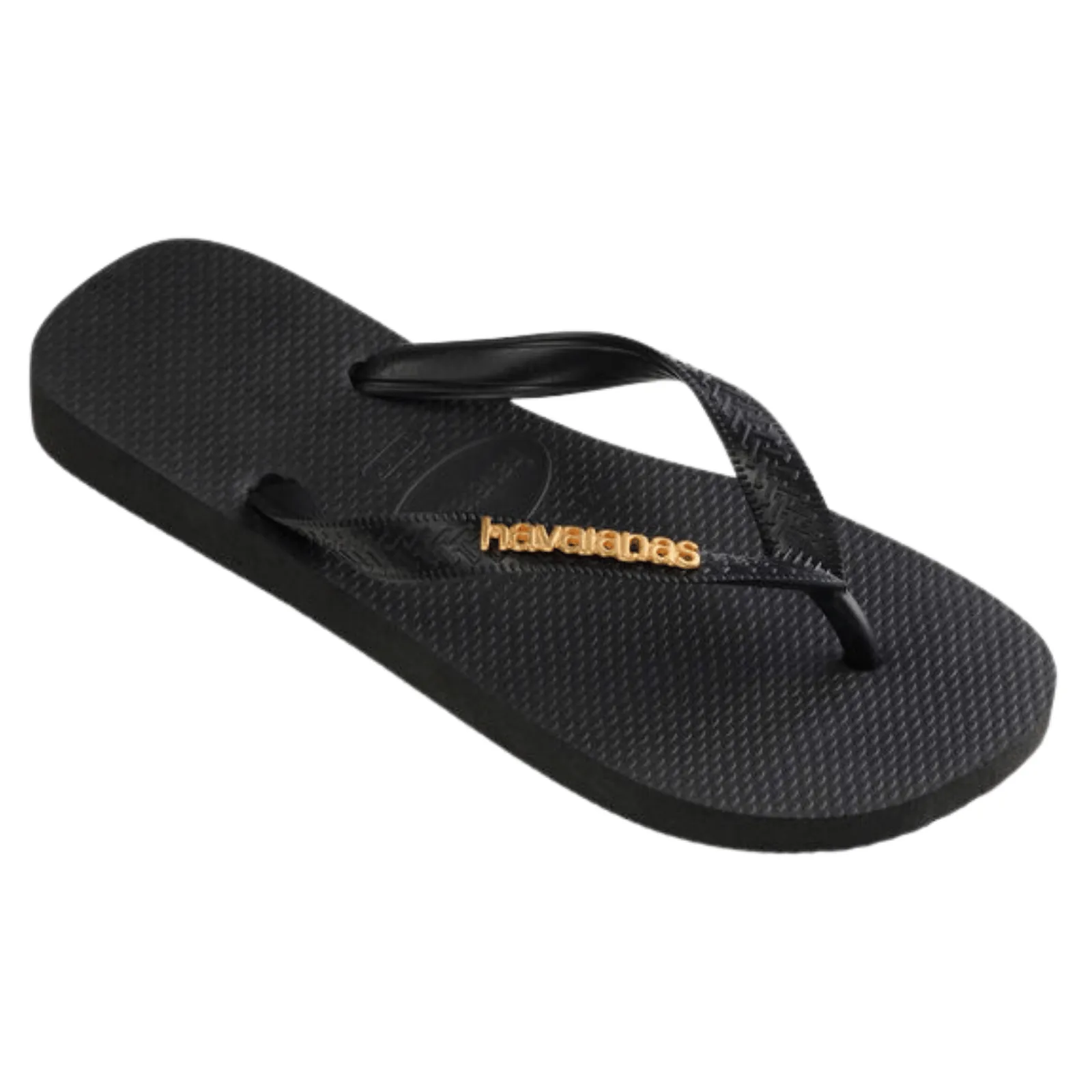Havaianas Womens Logo Metallic Flip Flops