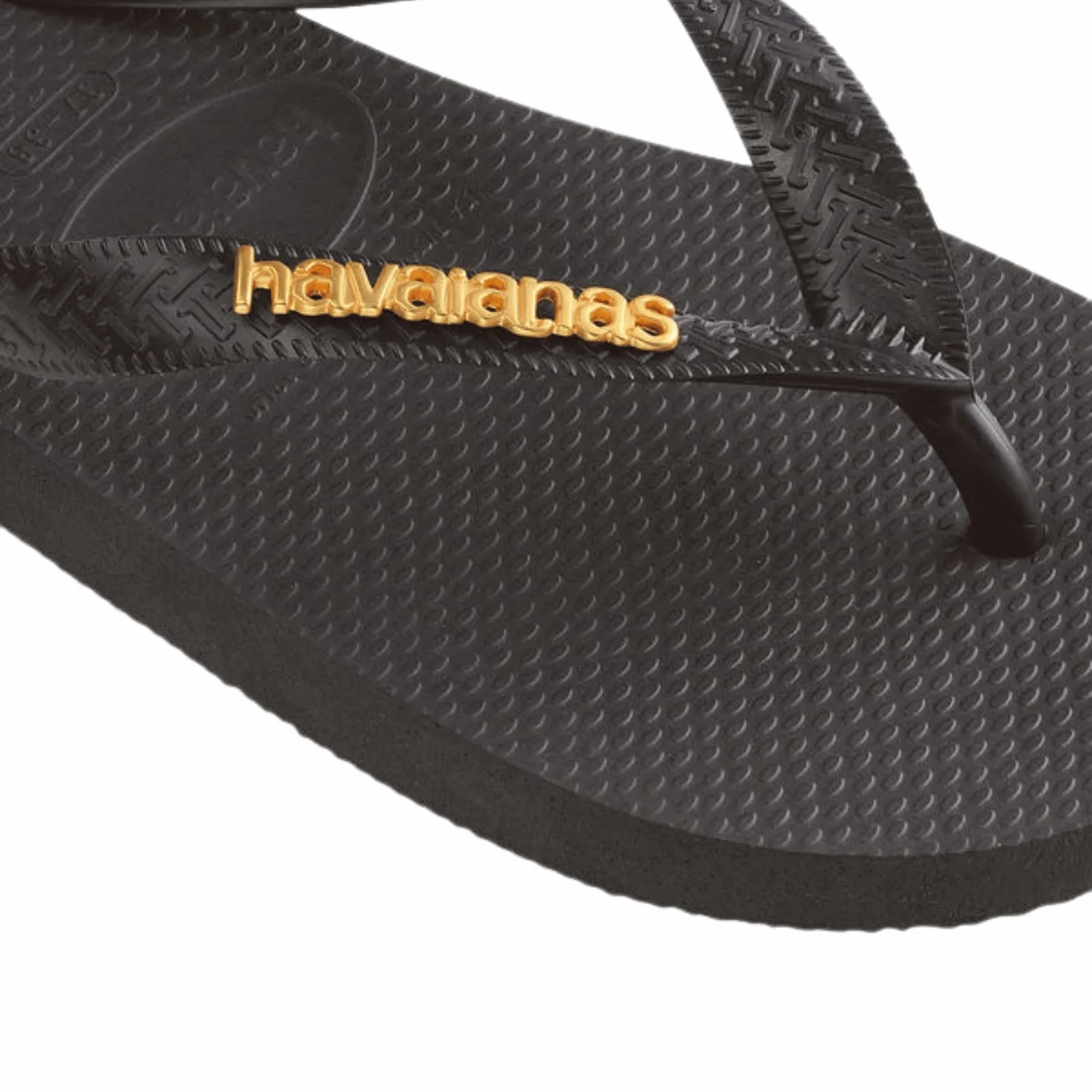 Havaianas Womens Logo Metallic Flip Flops