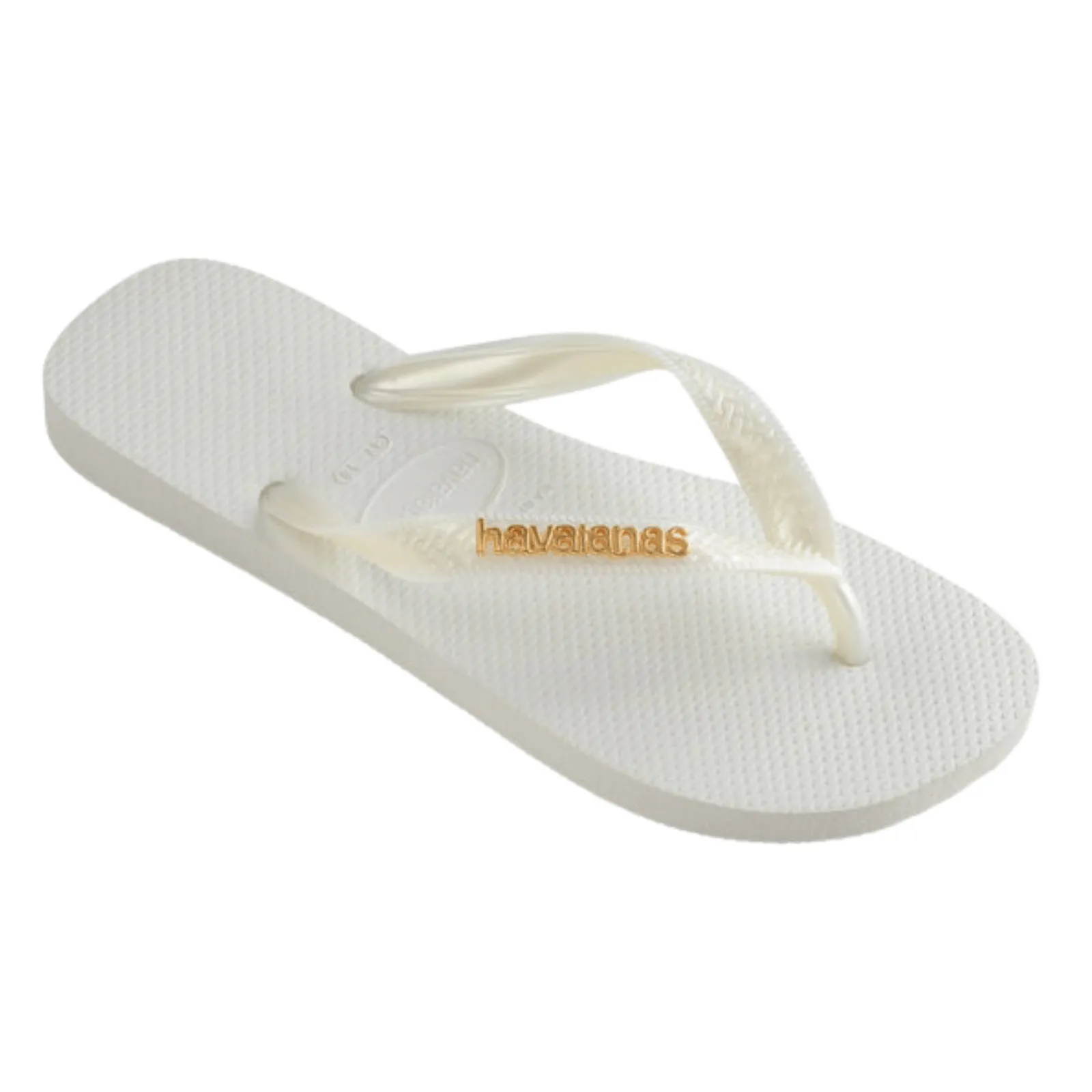 Havaianas Womens Logo Metallic Flip Flops