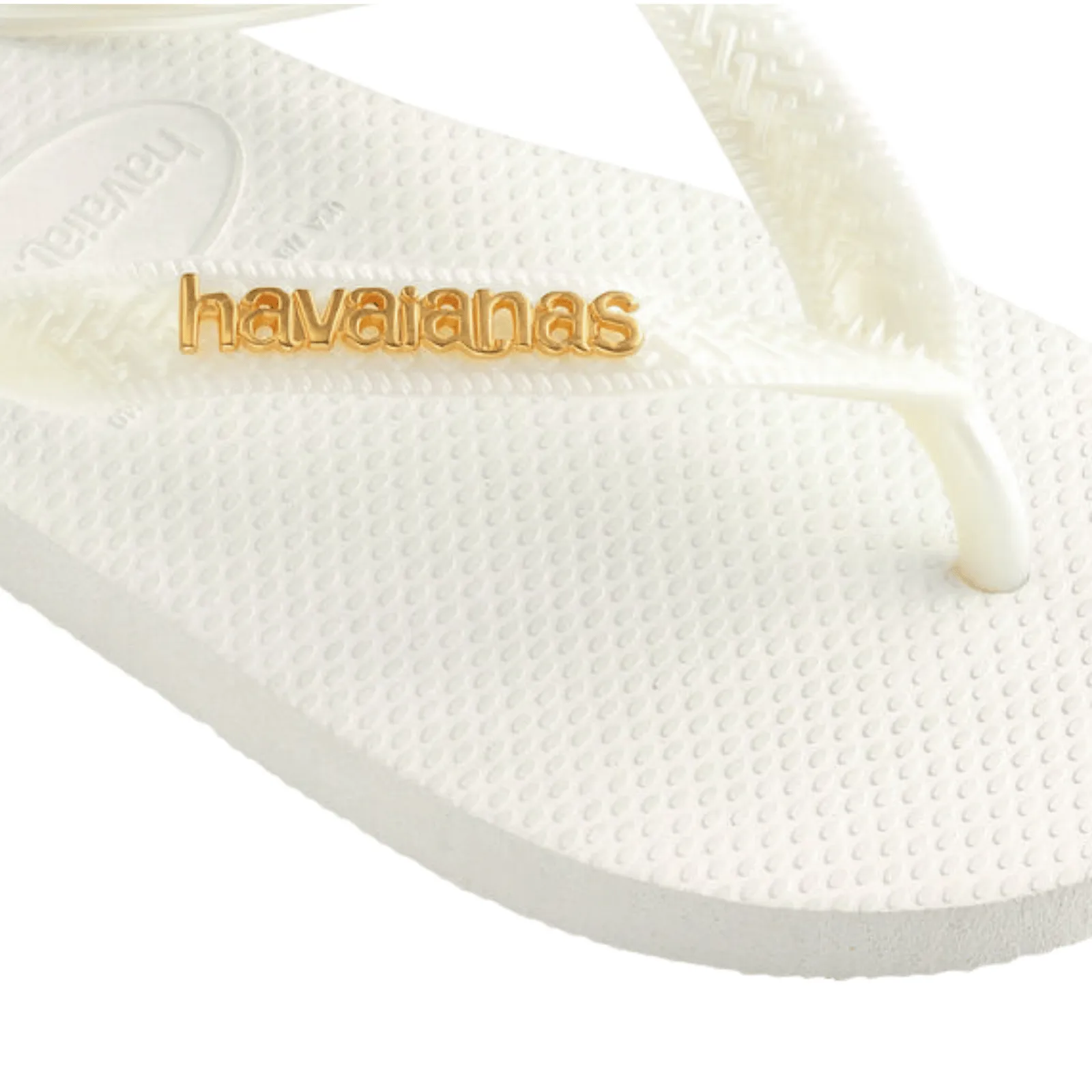 Havaianas Womens Logo Metallic Flip Flops