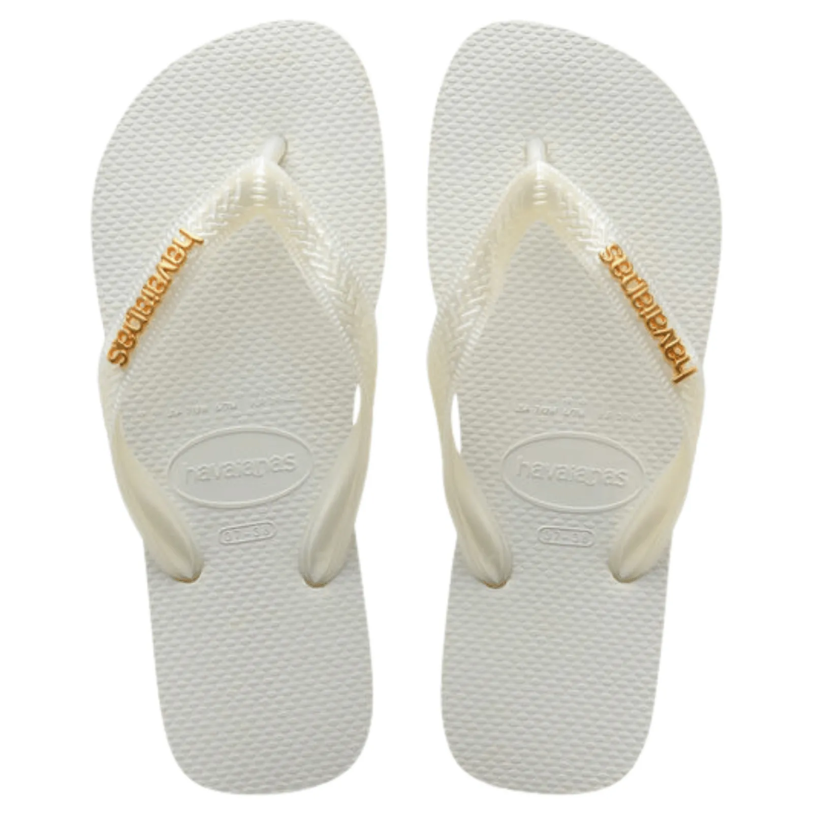 Havaianas Womens Logo Metallic Flip Flops