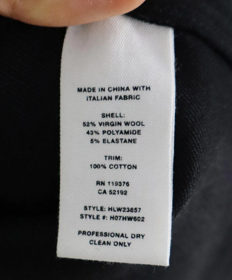 Helmut Lang Black Wool Cutouts Dress sz 8