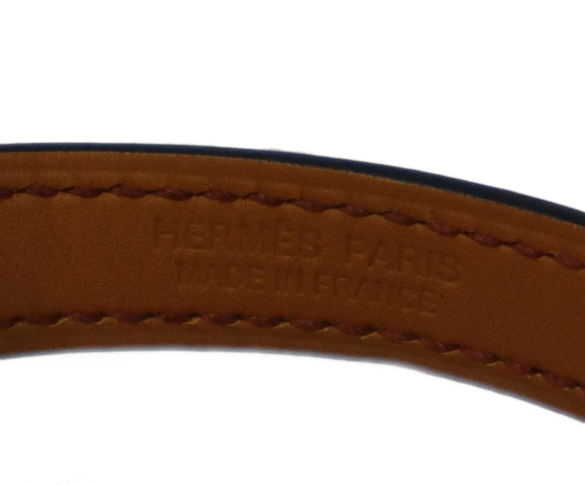Hermes Pink & Burgundy Collier de Chien Leather Bracelet