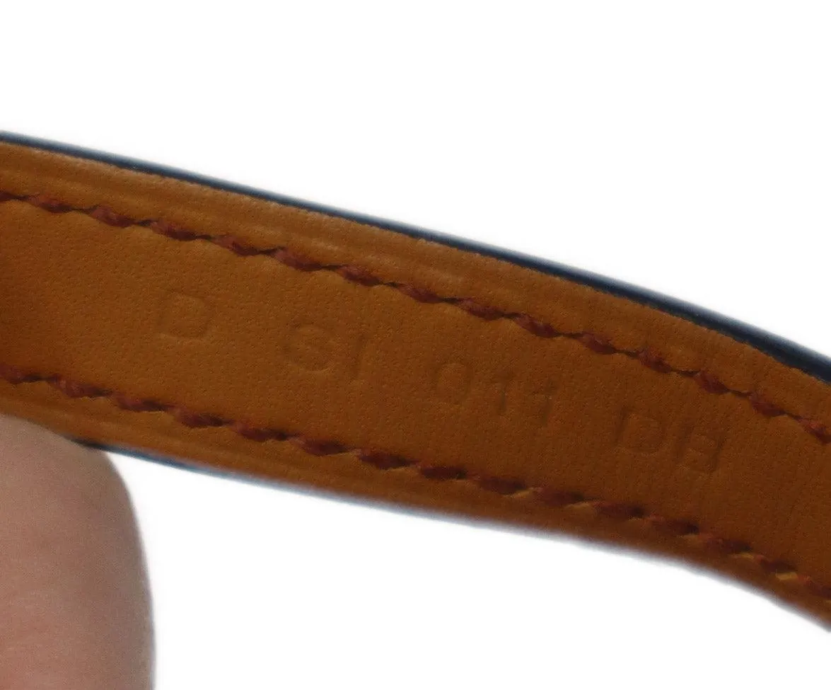 Hermes Pink & Burgundy Collier de Chien Leather Bracelet