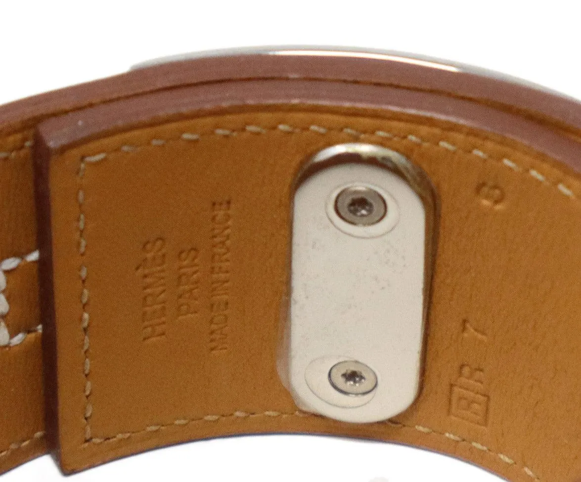 Hermes Tan Leather Barenia Intense Bracelet