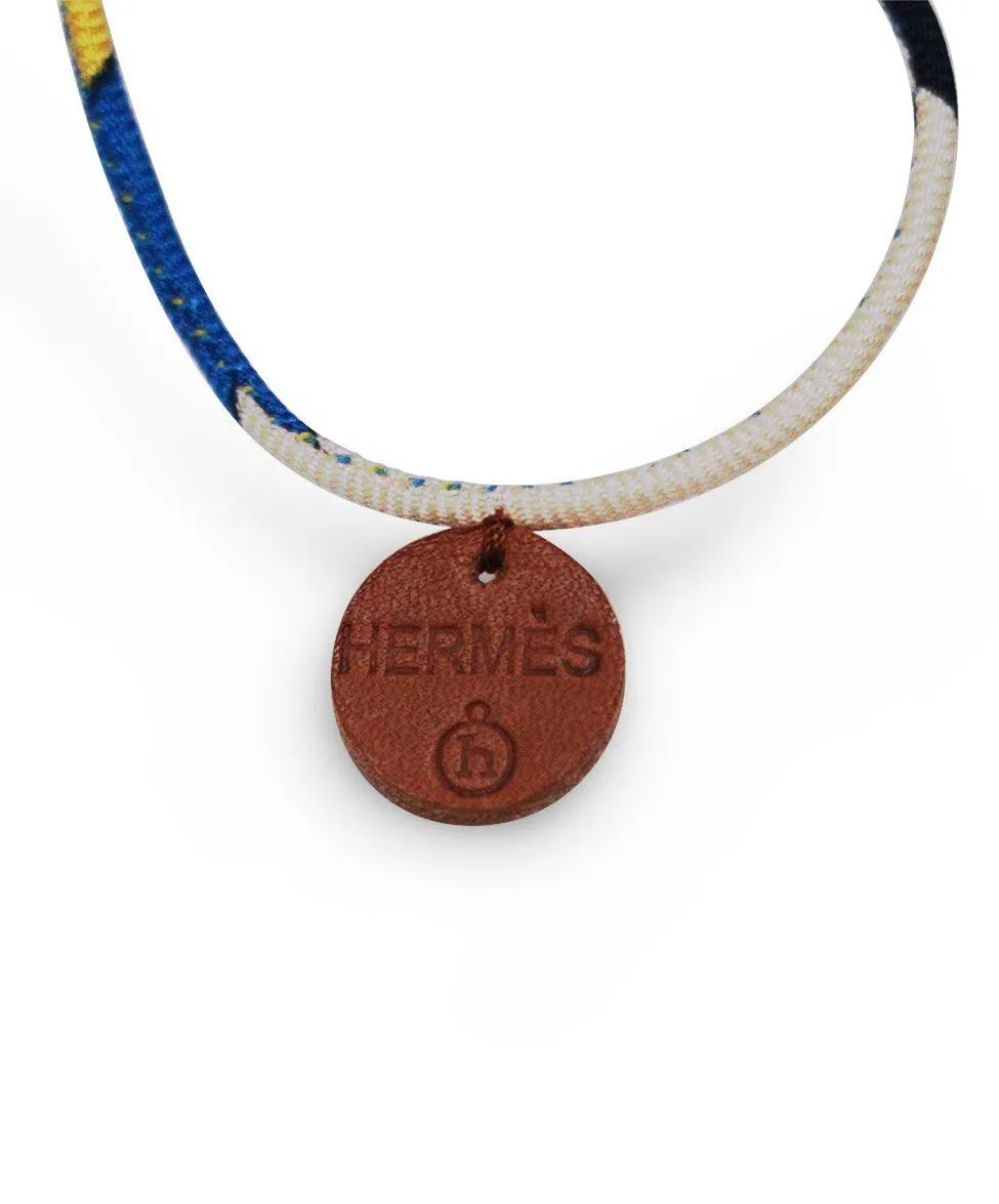 Hermes Wicker & Silk Bag Accessory