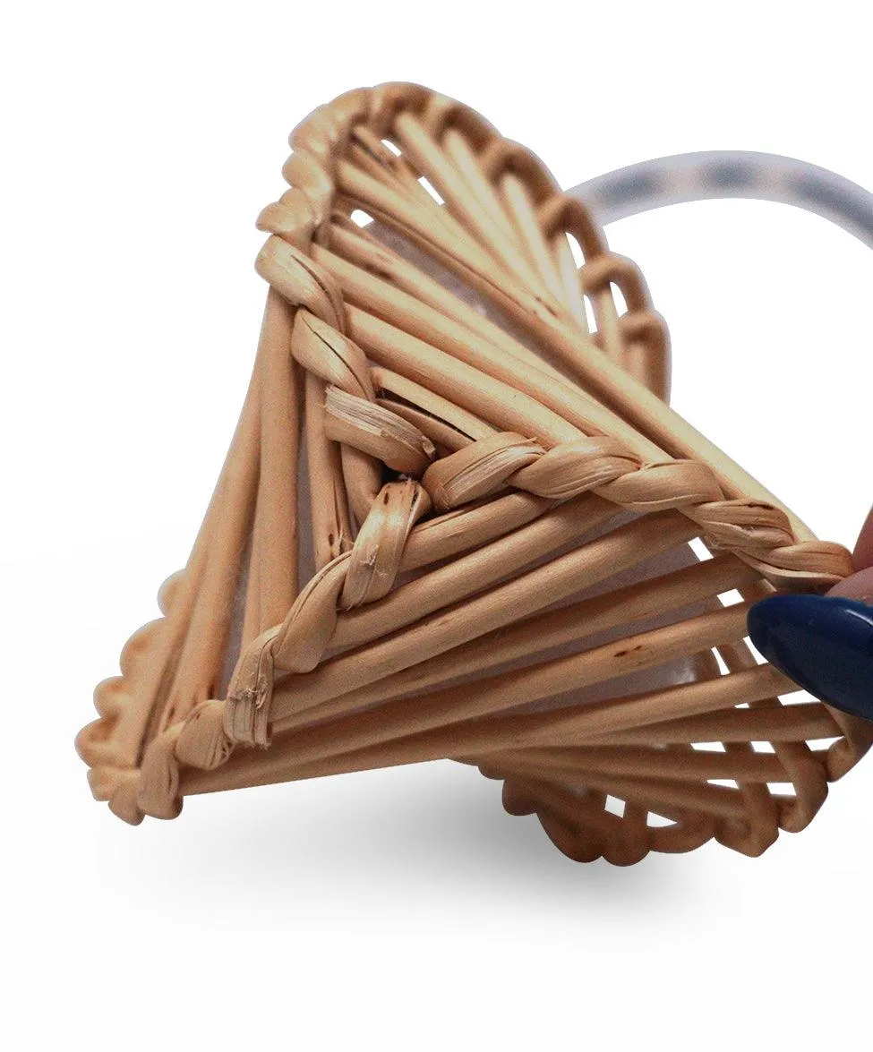 Hermes Wicker & Silk Bag Accessory