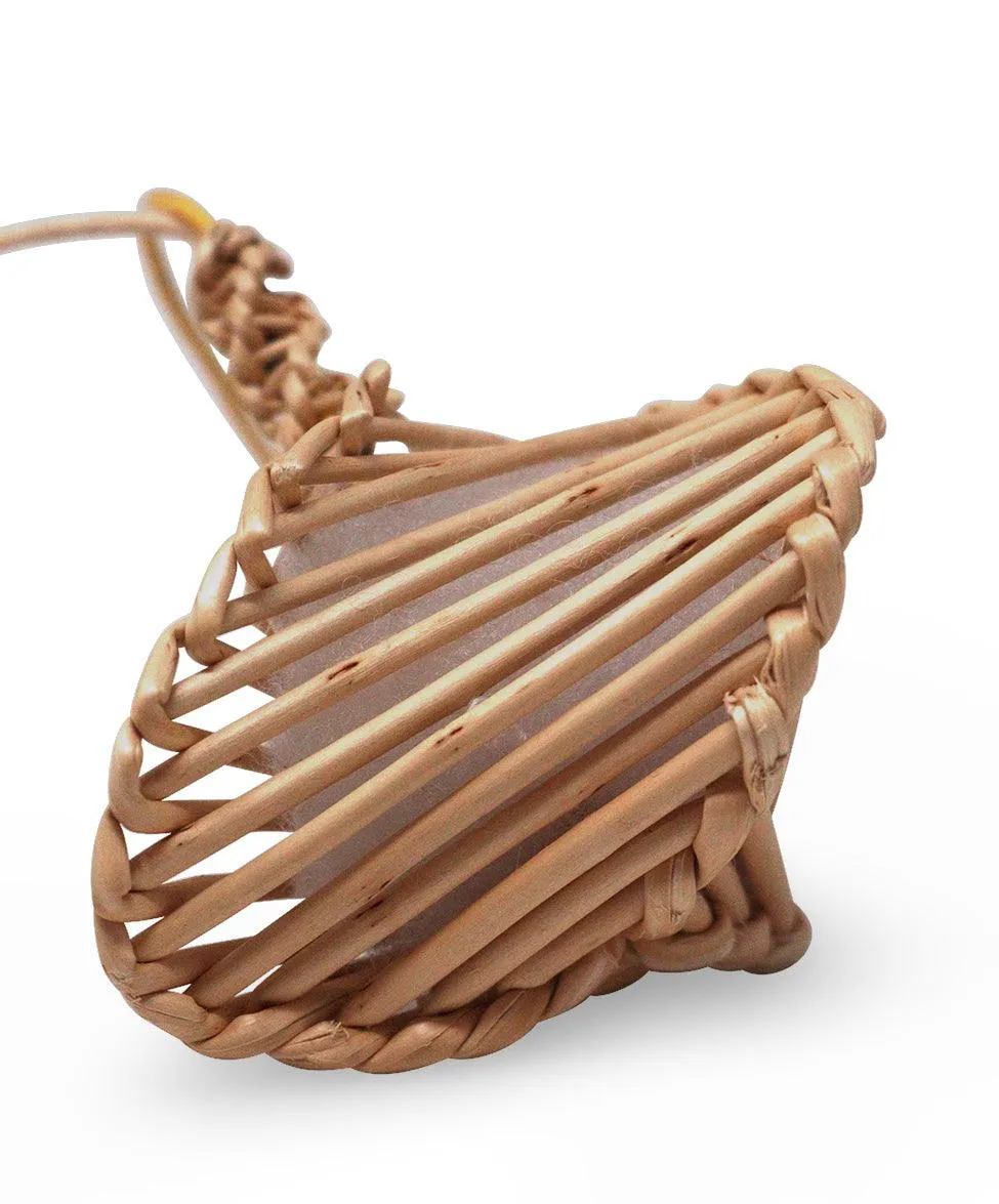 Hermes Wicker & Silk Bag Accessory