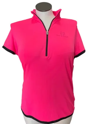 Hot Pink Nike Polo with Black Trim, Size XL MSP$70