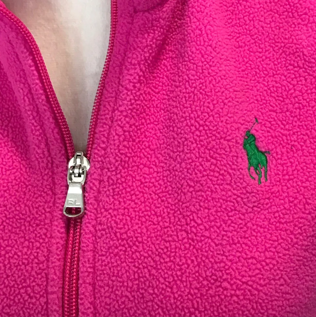Hot Pink Ralph Lauren Fleece Vest Size S