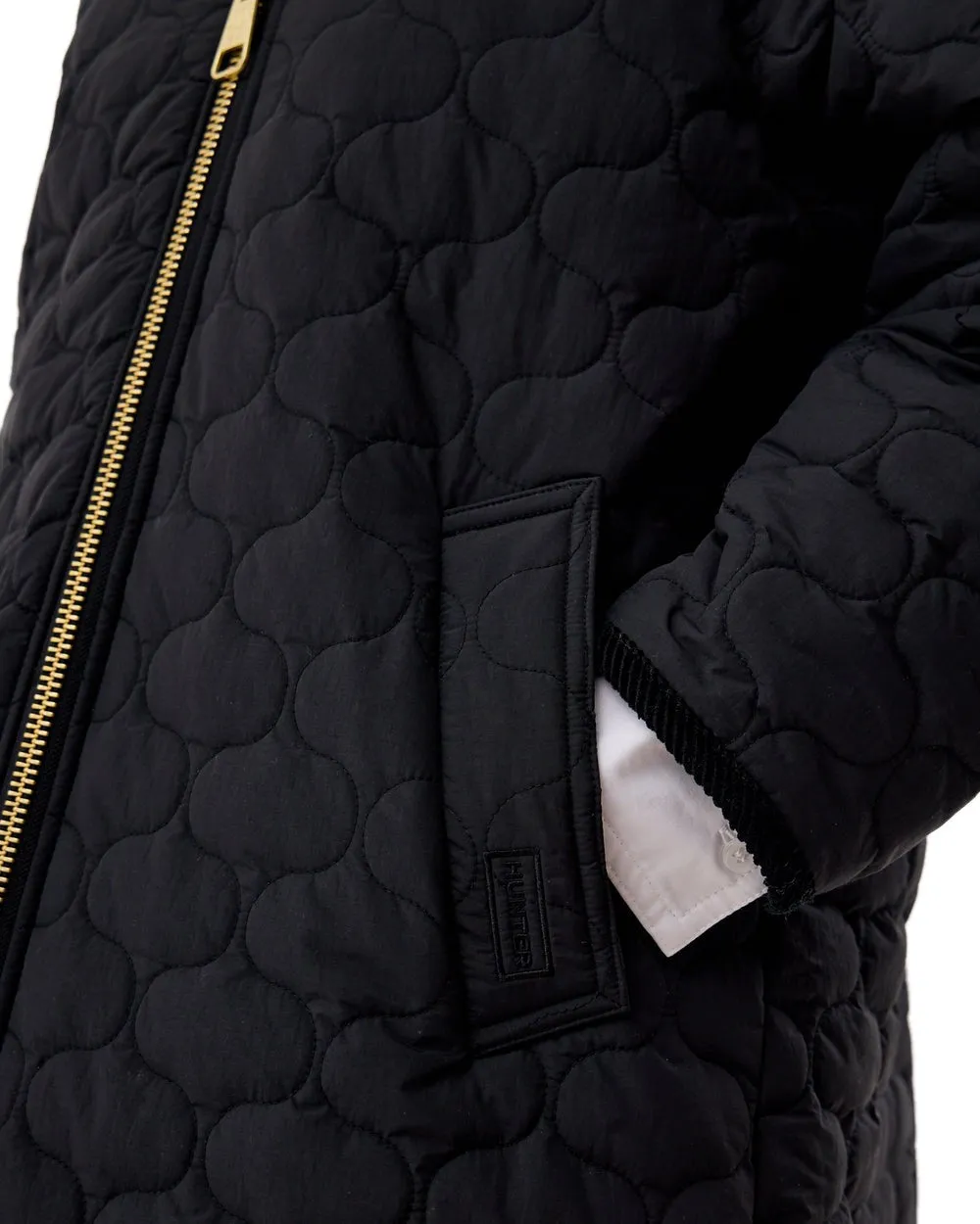 Hunter Womens Fionn Long Quilted Coat