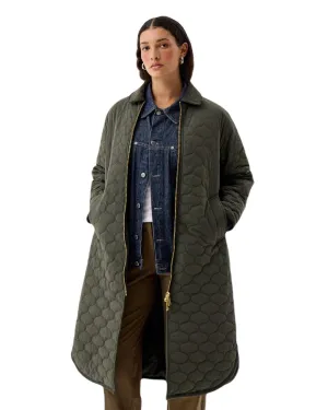 Hunter Womens Fionn Long Quilted Coat