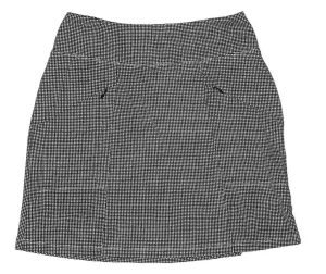 Ibkul Black Mini Check Print Skort Size XS MSP$98