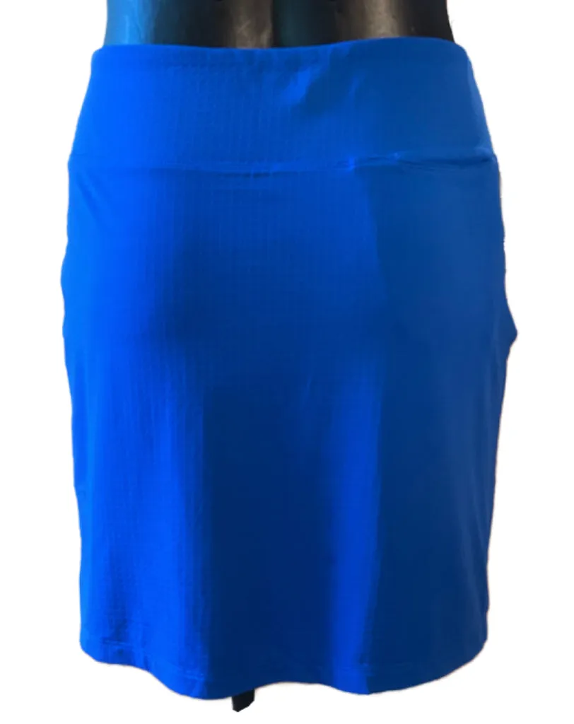 Ibkul Women's Royal Blue Solid Straight Golf Skort Size S MSP$94