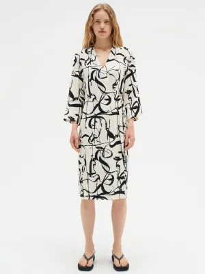 InWear PaileyIW Wrap Dress Poetic Scribble