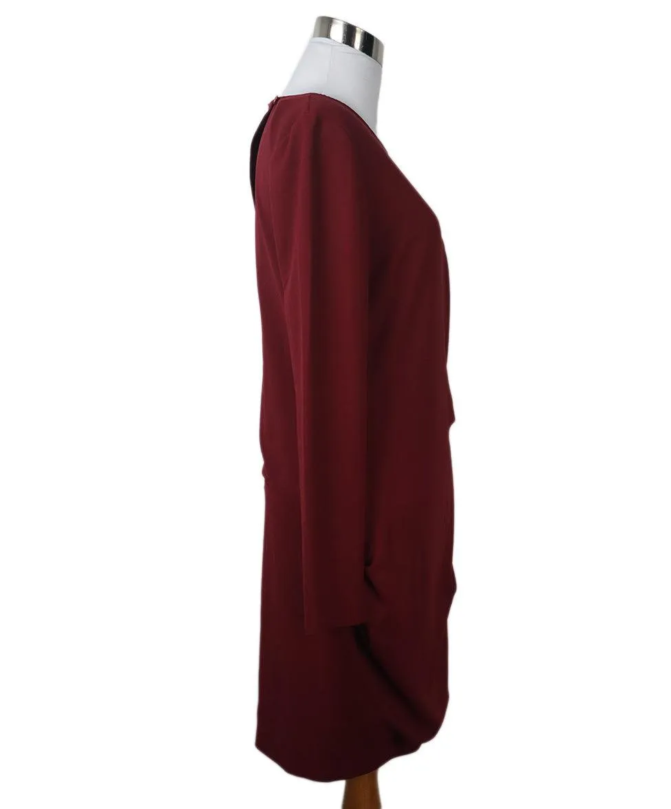 IRO Burgundy Silk Dress sz 4