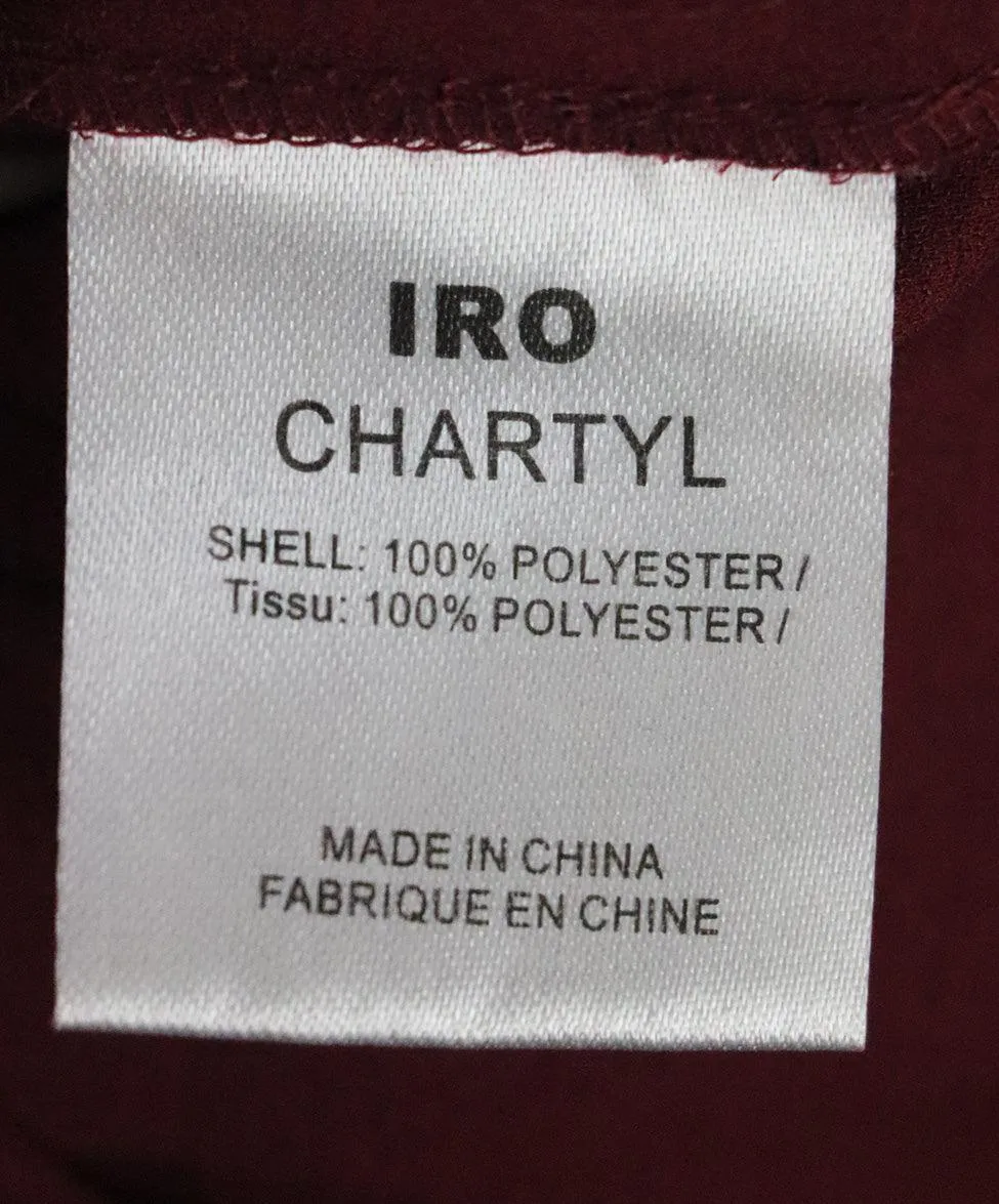 IRO Burgundy Silk Dress sz 4