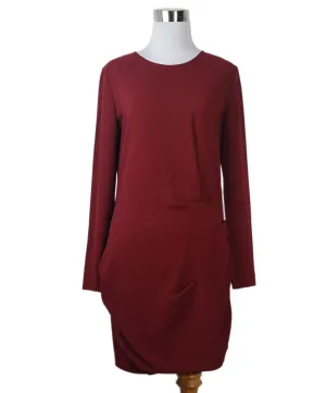 IRO Burgundy Silk Dress sz 4