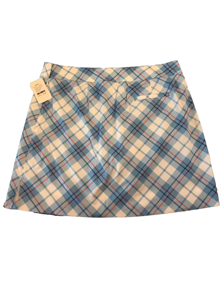 Izod Baby Powder Blue & White Plaid Skort Size 12 MSP$64