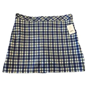 Izod Blue White & Black Plaid Skort Size 12 MSP$64