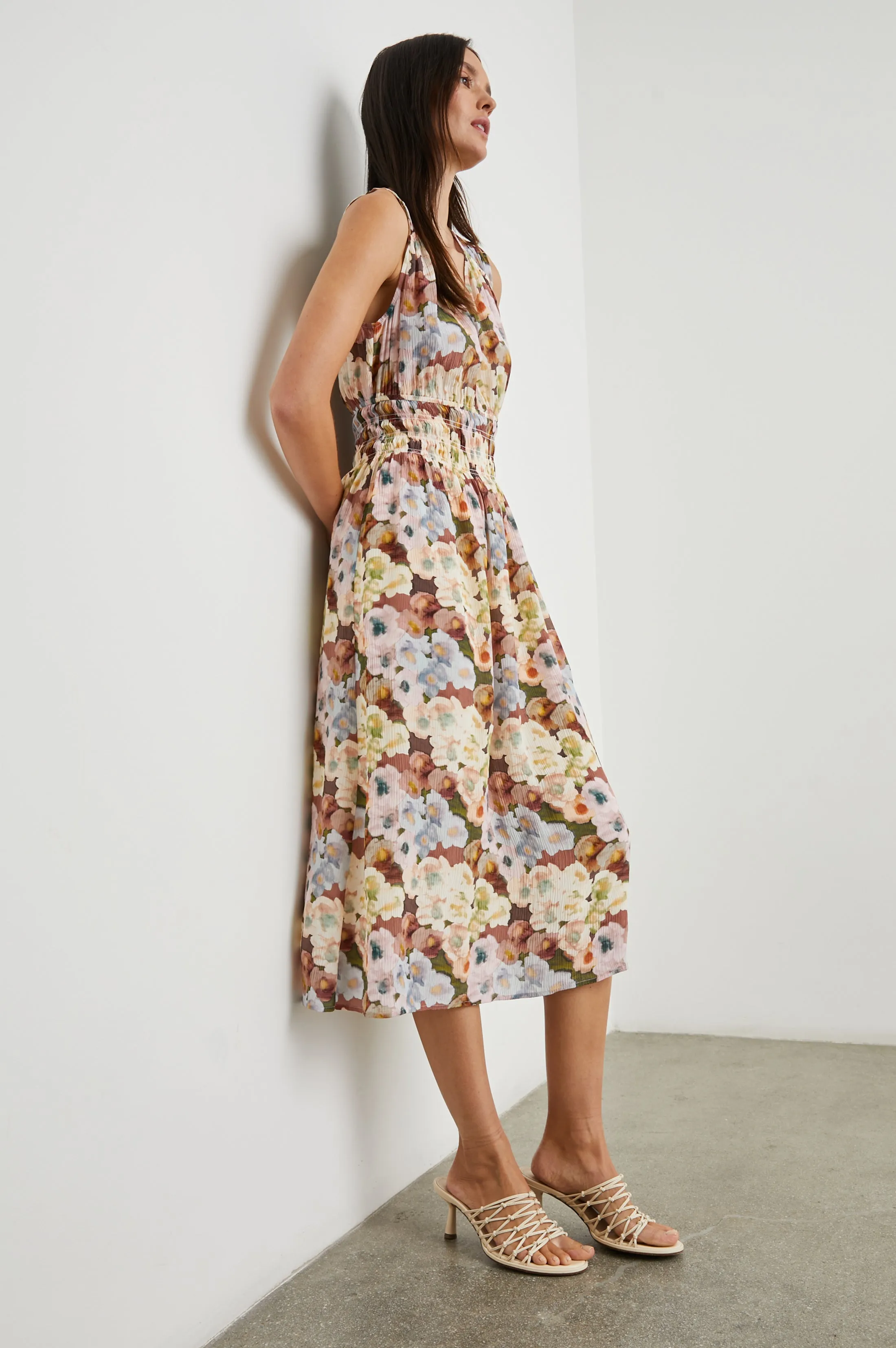 IZZY DRESS - PAINTED FLORAL Rails