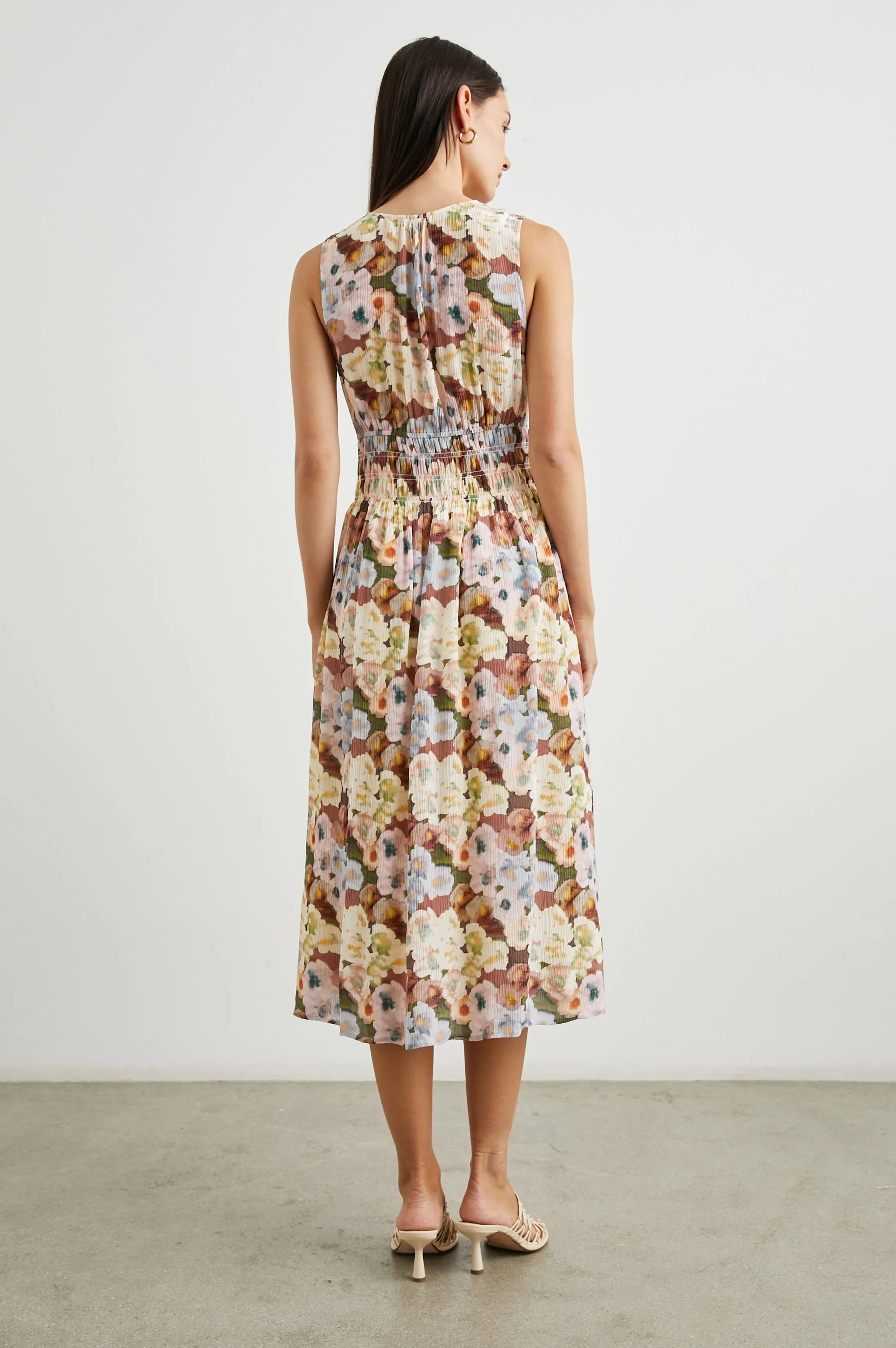 IZZY DRESS - PAINTED FLORAL Rails