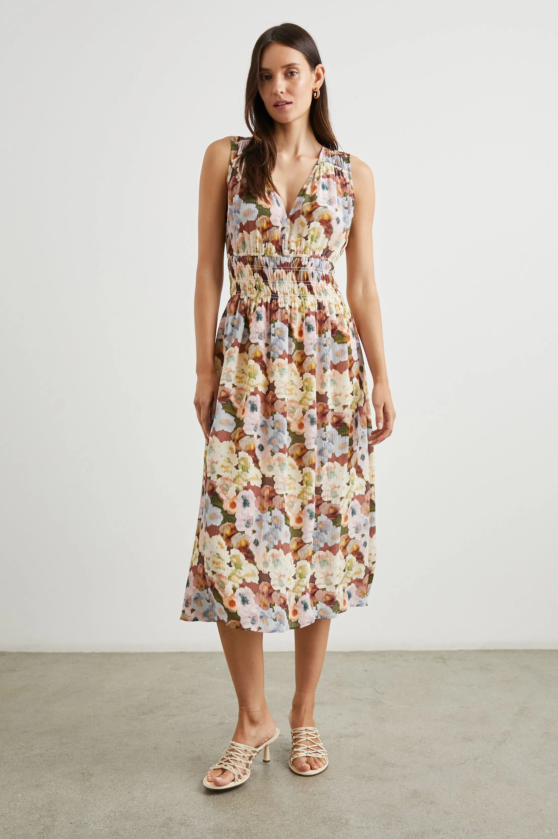 IZZY DRESS - PAINTED FLORAL Rails
