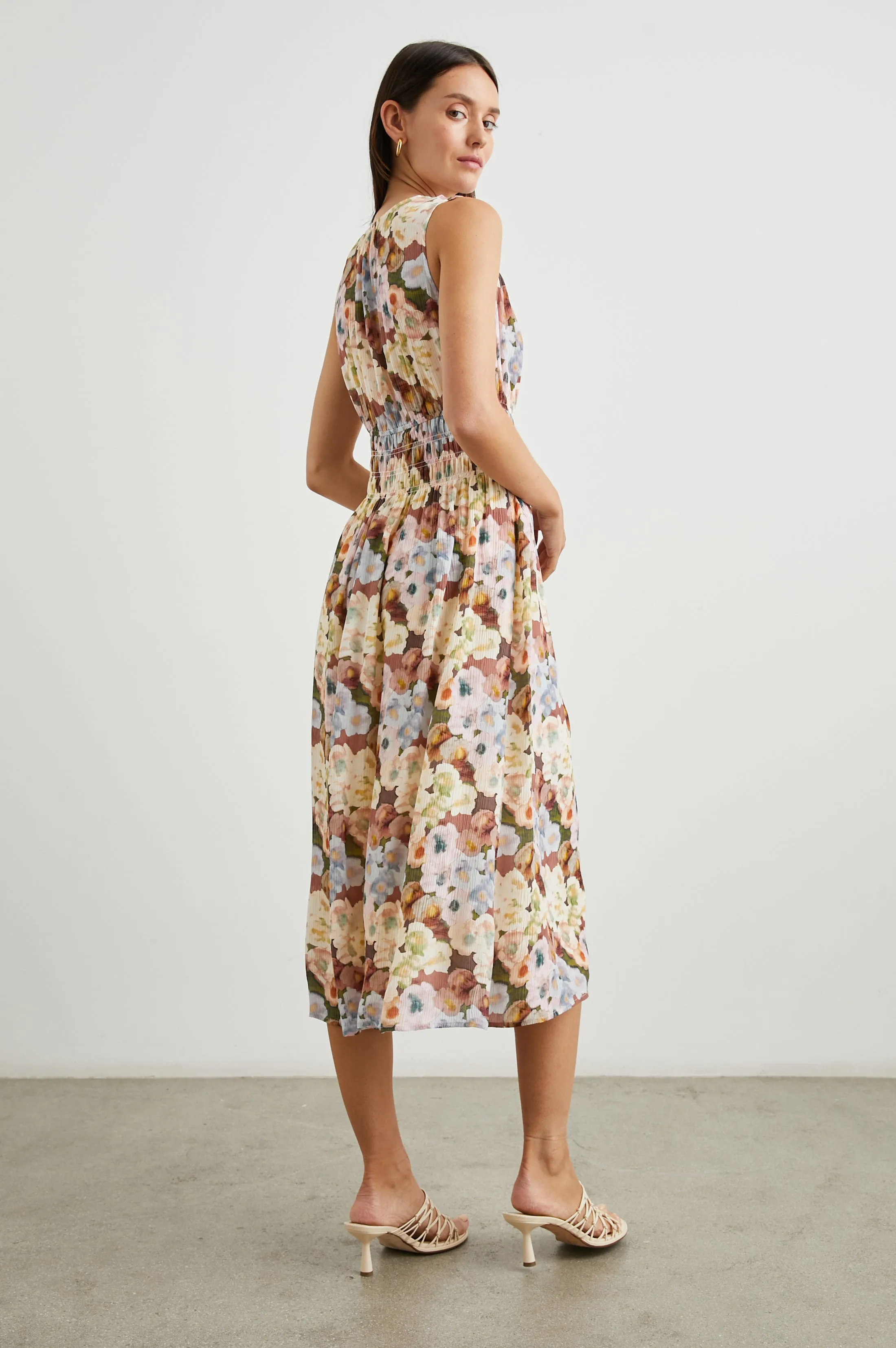IZZY DRESS - PAINTED FLORAL Rails