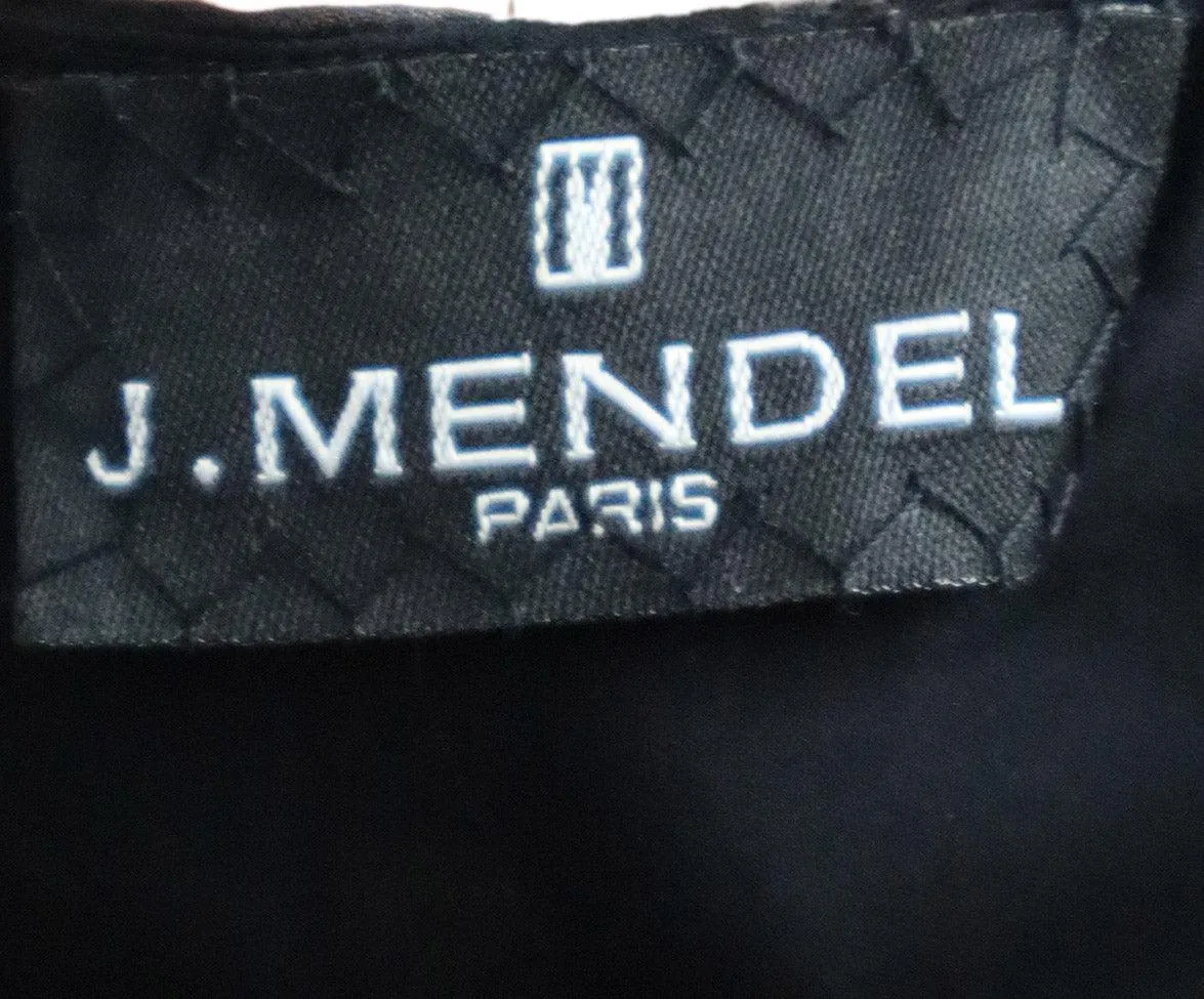 J. Mendel Blue & Black Wool Dress sz 8