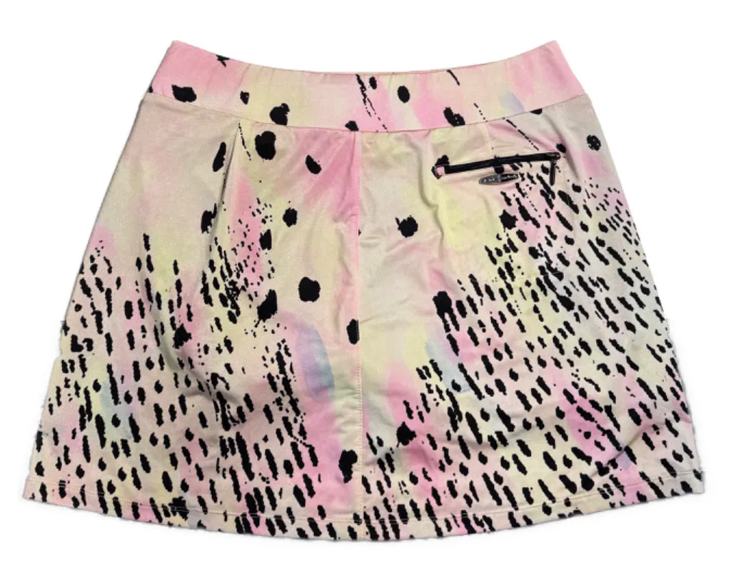 Jamie Sadock Pastel & Black print Golf Skort Size 14  MSP$115