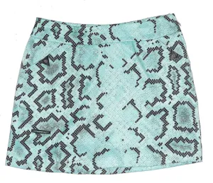Jamie Sadock Women's Jade & Black Snakeskin Print Golf Skort Size 16 MSP$