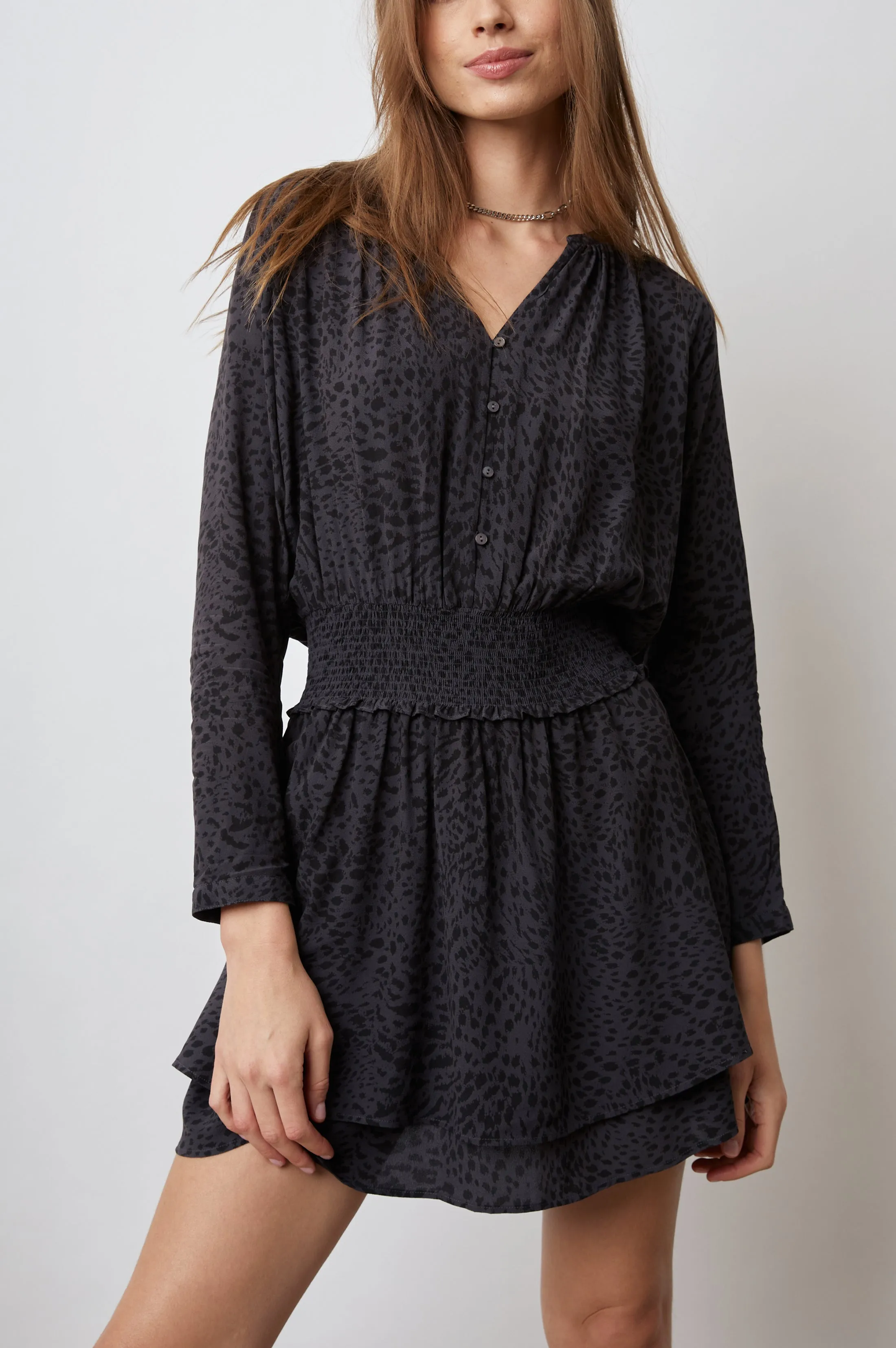 JASMINE DRESS - SPOTTED SLATE Rails