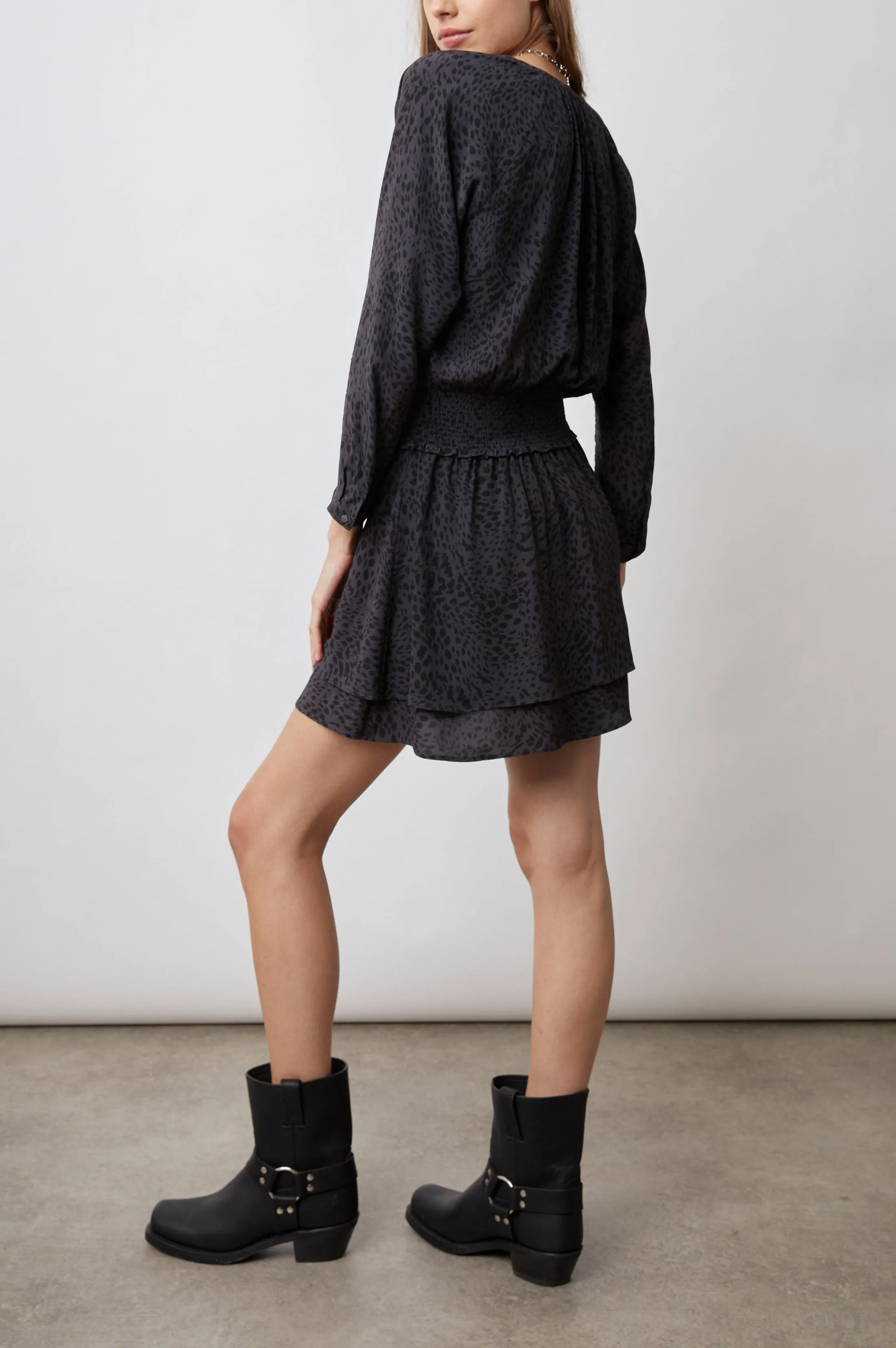 JASMINE DRESS - SPOTTED SLATE Rails