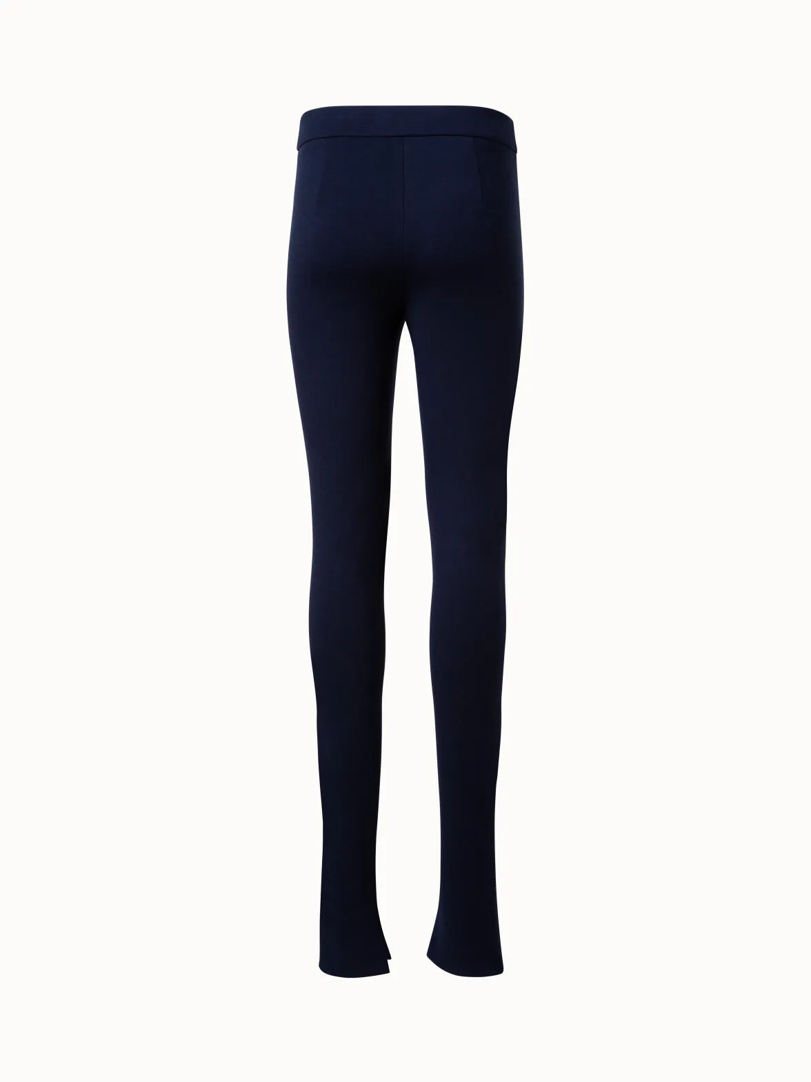 Jersey Stretch Leggings with Slit Akris
