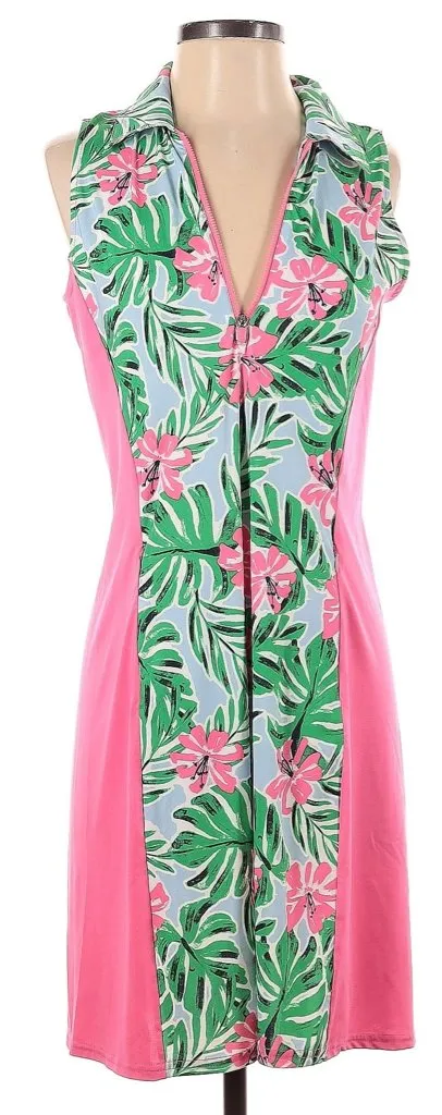 Jofit Aloha Print Sleeveless Golf Dress Size S MSP$120