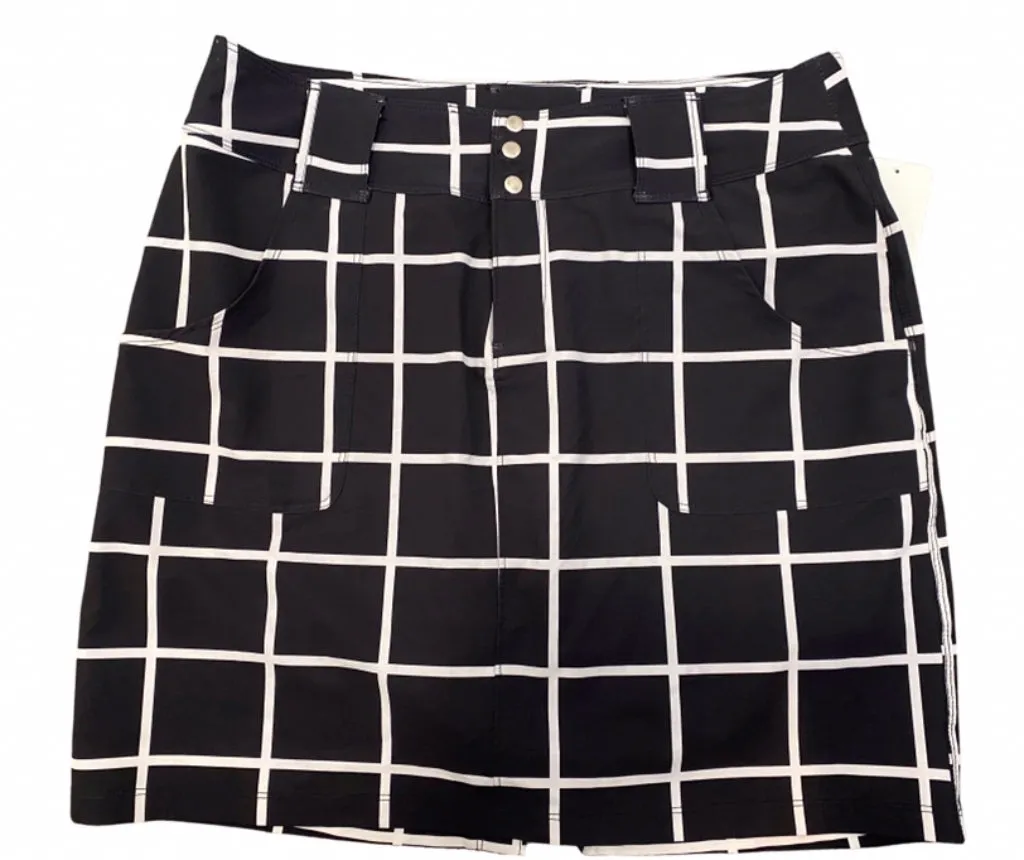 Jofit Black & White Grid Skort Size 8