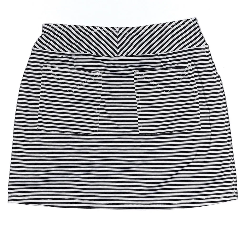 Jofit Black & White Striped Mina Golf Skort - Long MSP$96