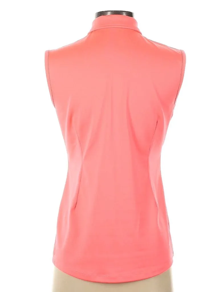 Jofit Bright Coral Sleeveless Cutaway Golf Polo Size S  MSP$90